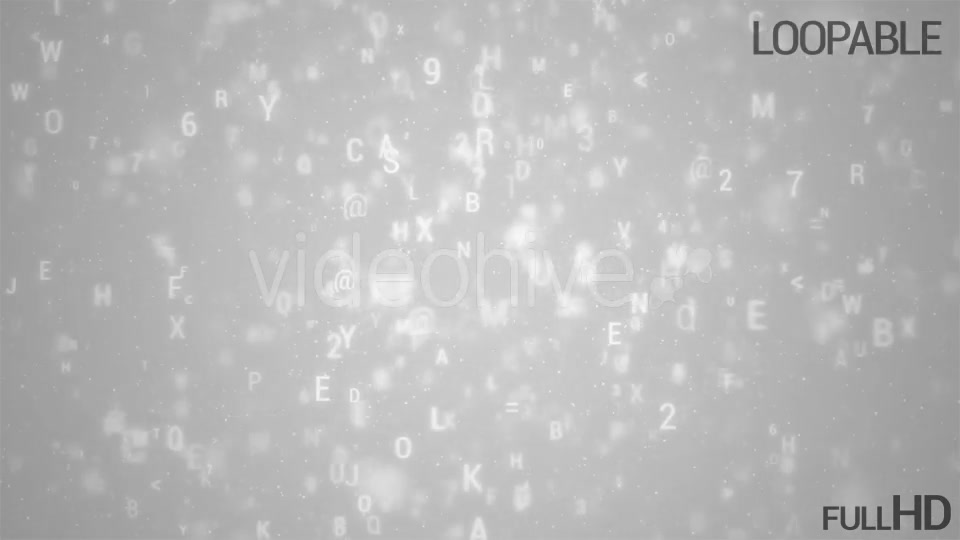 Alphabet Loopable Rotation White Background Videohive 17740303 Motion Graphics Image 3