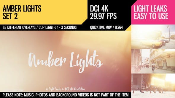 Amber Lights (4K Set 2) - Videohive Download 21265146