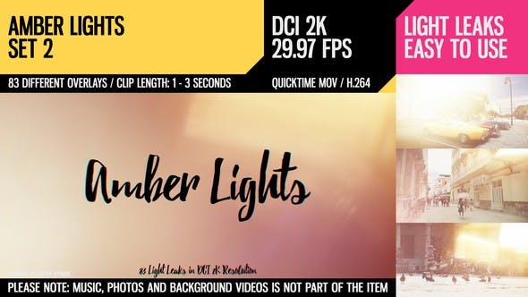 Amber Lights (HD Set 2) - Videohive 21283298 Download