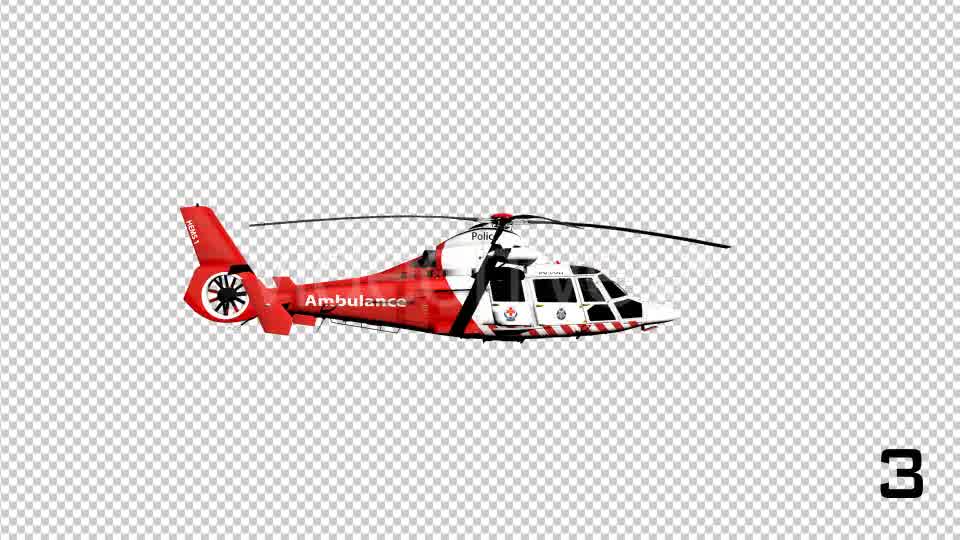 Ambulance Helicopter 3 Pack Videohive 20920532 Motion Graphics Image 10