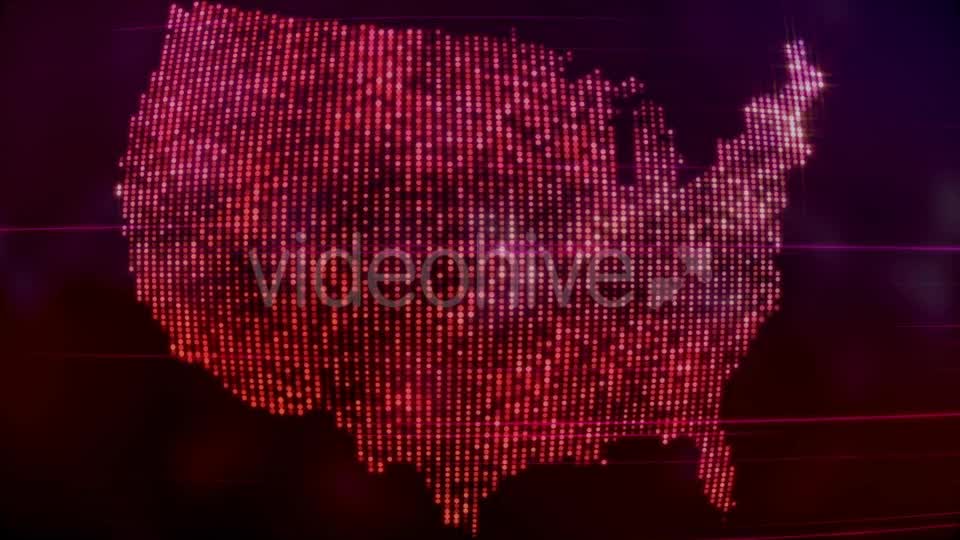 America Map Particles Videohive 13666113 Motion Graphics Image 7