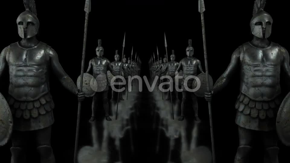 Ancient Warriors Statues Videohive 24323981 Motion Graphics Image 1