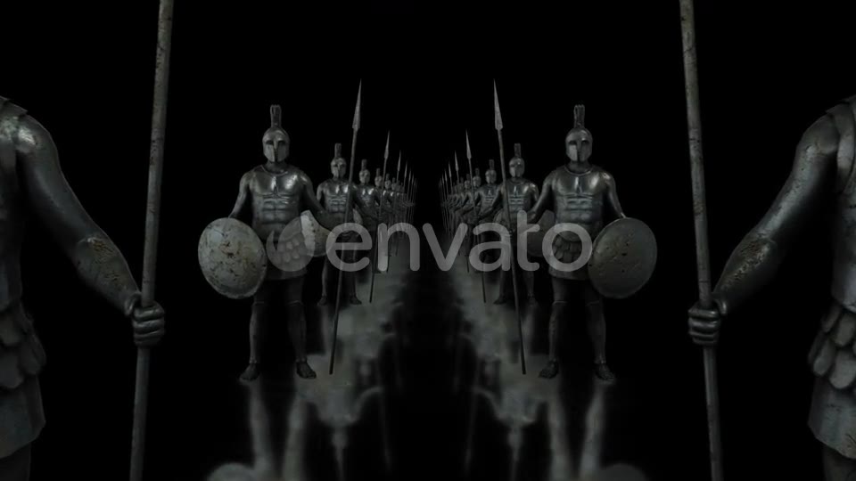 Ancient Warriors Statues Videohive 24323981 Motion Graphics Image 2