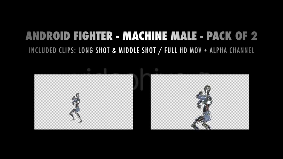 Android Fighter Machine Man Pack of 2 Videohive 14936998 Motion Graphics Image 10