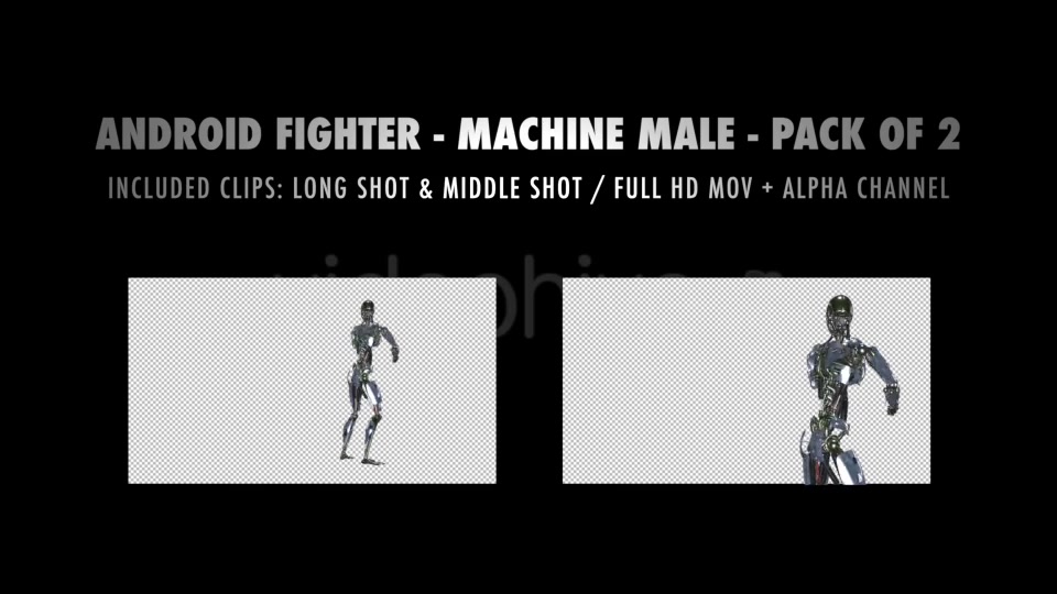 Android Fighter Machine Man Pack of 2 Videohive 14936998 Motion Graphics Image 11