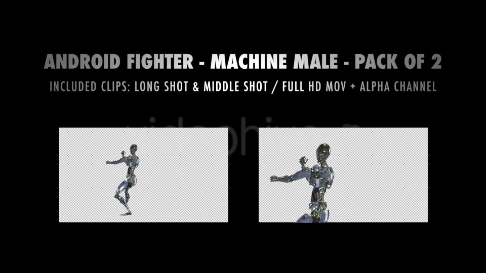 Android Fighter Machine Man Pack of 2 Videohive 14936998 Motion Graphics Image 12
