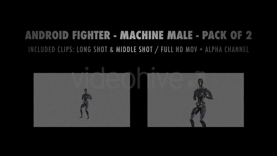 Android Fighter Machine Man Pack of 2 Videohive 14936998 Motion Graphics Image 13