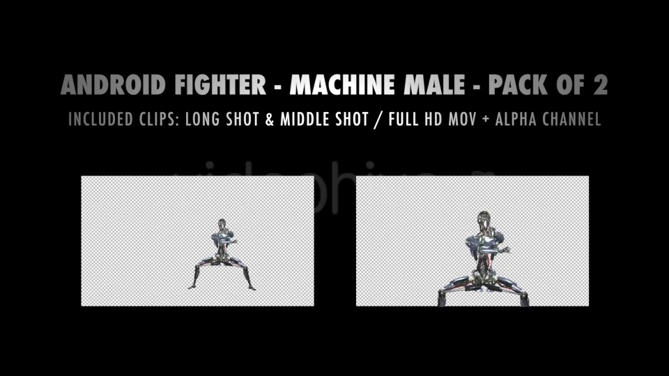 Android Fighter Machine Man Pack of 2 Videohive 14936998 Motion Graphics Image 8