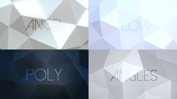 Angel Angles Low Poly Backgrounds / 6 Pack - 11941029 Download Videohive