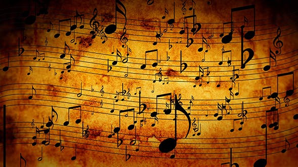 Animated Background With Musical Notes - 14930842 Videohive Download
