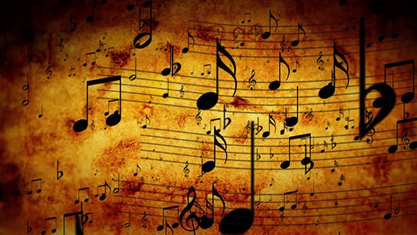 Animated Background With Musical Notes - Videohive Download 15330851