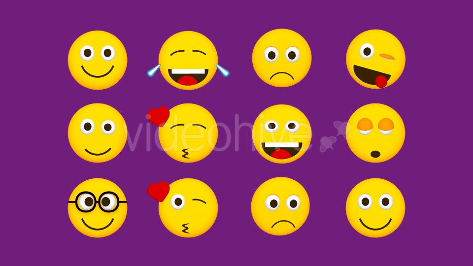 Animated Emoji Pack (Pack of 12) Videohive 20974884 Motion Graphics Image 4