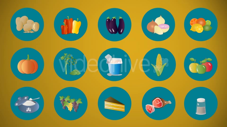 Animated Food Icons 3 Videohive 16363277 Motion Graphics Image 11