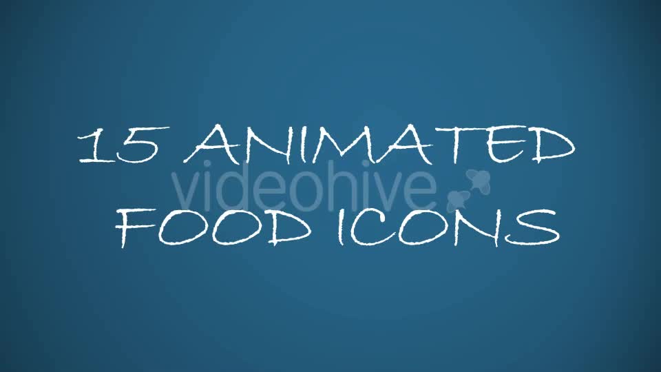 Animated Food Icons Videohive 16144698 Motion Graphics Image 1
