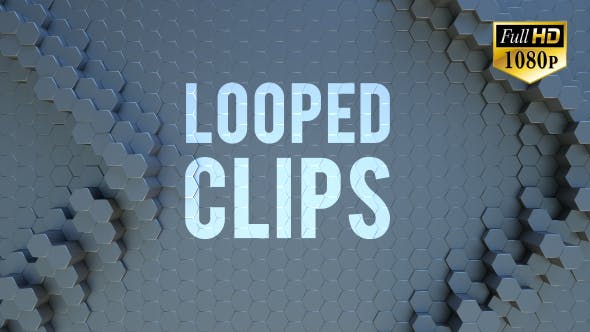 Animated Hexagon Background Looped 4 - Videohive Download 19737332