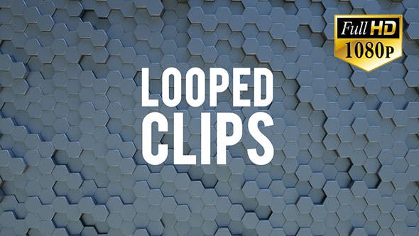 Animated Hexagon Background Looped - Videohive Download 19732205