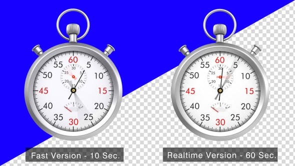 Animated Stopwatch Looped - Videohive 25099197 Download