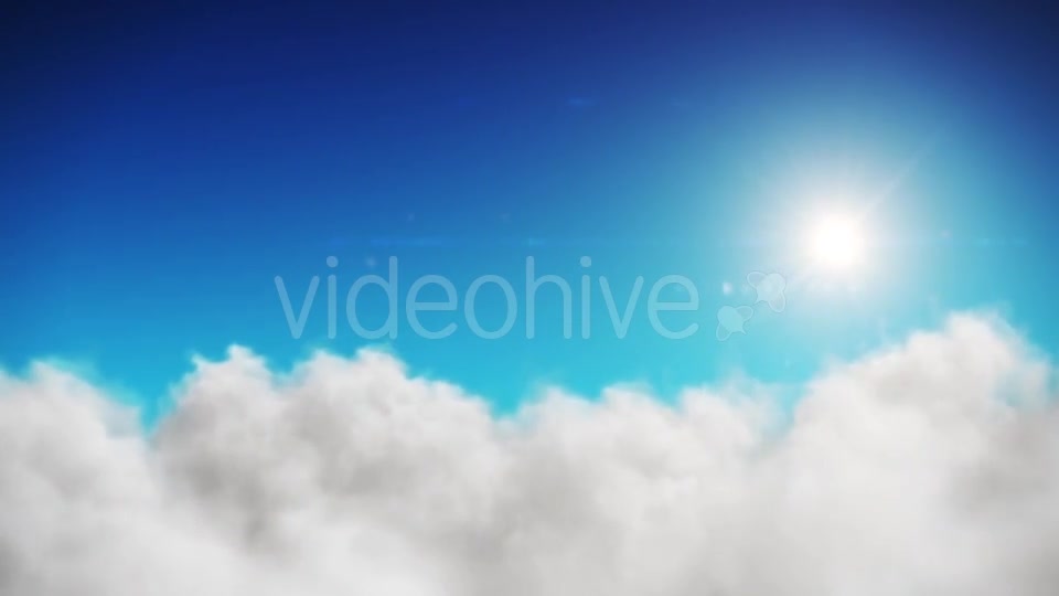 Animation Blue Sky And Sun Background With White Clouds Videohive 18429441 Motion Graphics Image 10