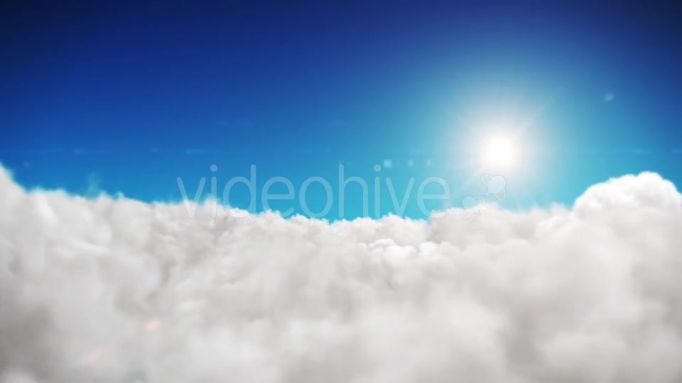 Animation Blue Sky And Sun Background With White Clouds Videohive 18429441 Motion Graphics Image 2