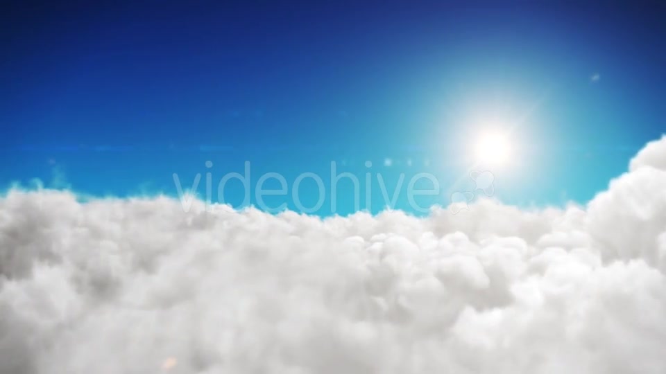 Animation Blue Sky And Sun Background With White Clouds Videohive 18429441 Motion Graphics Image 3