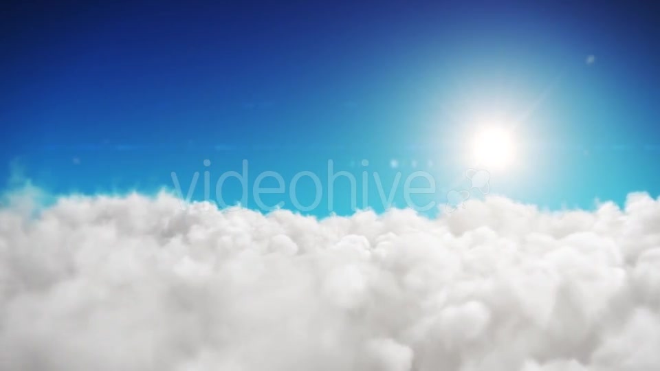 Animation Blue Sky And Sun Background With White Clouds Videohive 18429441 Motion Graphics Image 4