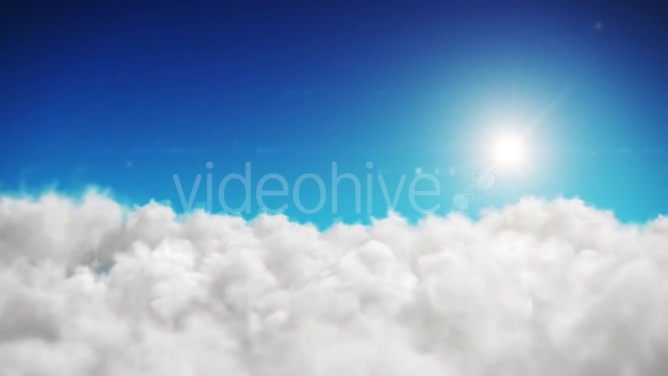 Animation Blue Sky And Sun Background With White Clouds Videohive 18429441 Motion Graphics Image 6