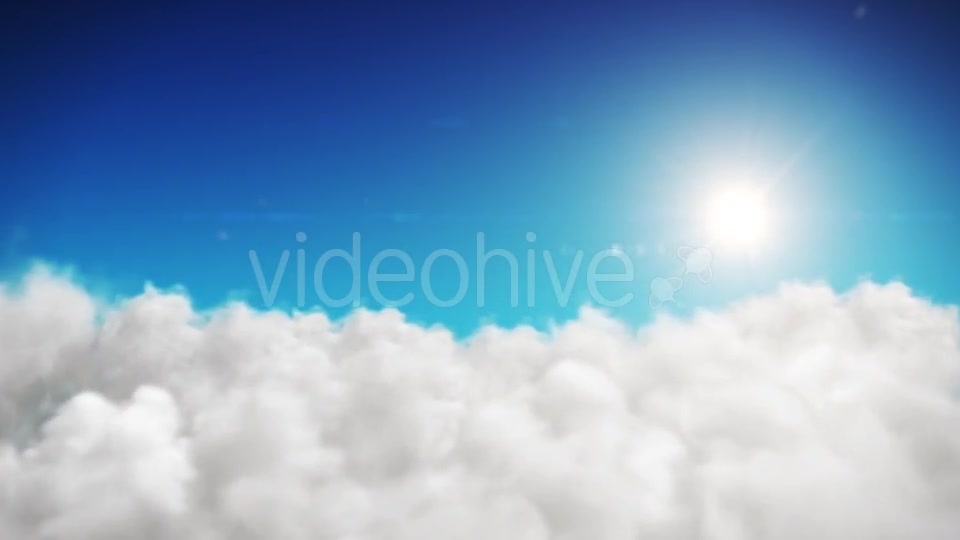 Animation Blue Sky And Sun Background With White Clouds Videohive 18429441 Motion Graphics Image 7