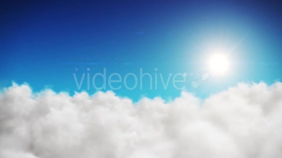 Animation Blue Sky And Sun Background With White Clouds Videohive 18429441 Motion Graphics Image 8