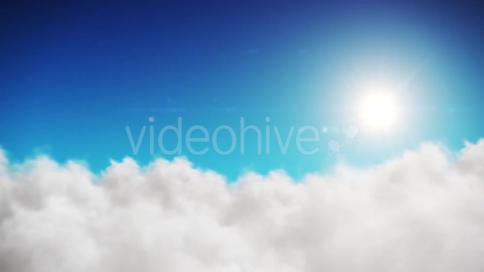 Animation Blue Sky And Sun Background With White Clouds Videohive 18429441 Motion Graphics Image 9