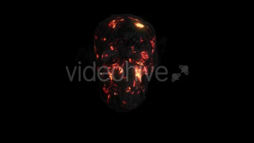 Animation Fire a Smoking Skull Videohive 19608273 Motion Graphics Image 1