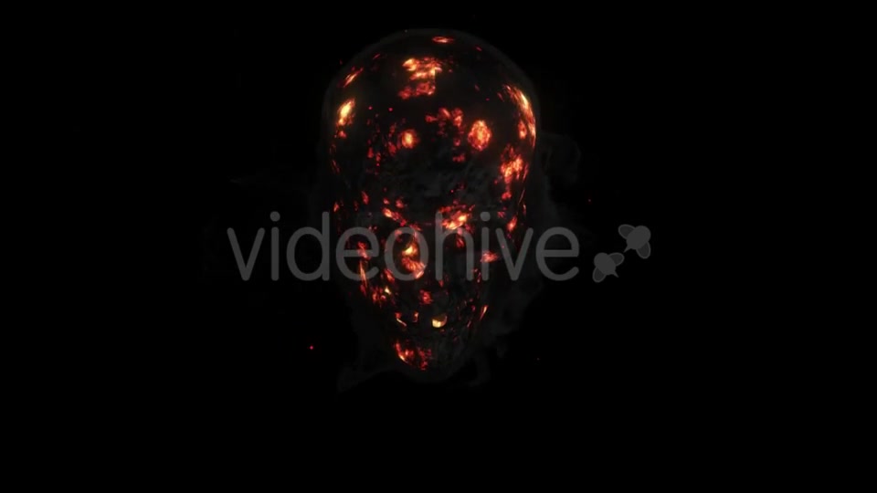 Animation Fire a Smoking Skull Videohive 19608273 Motion Graphics Image 2