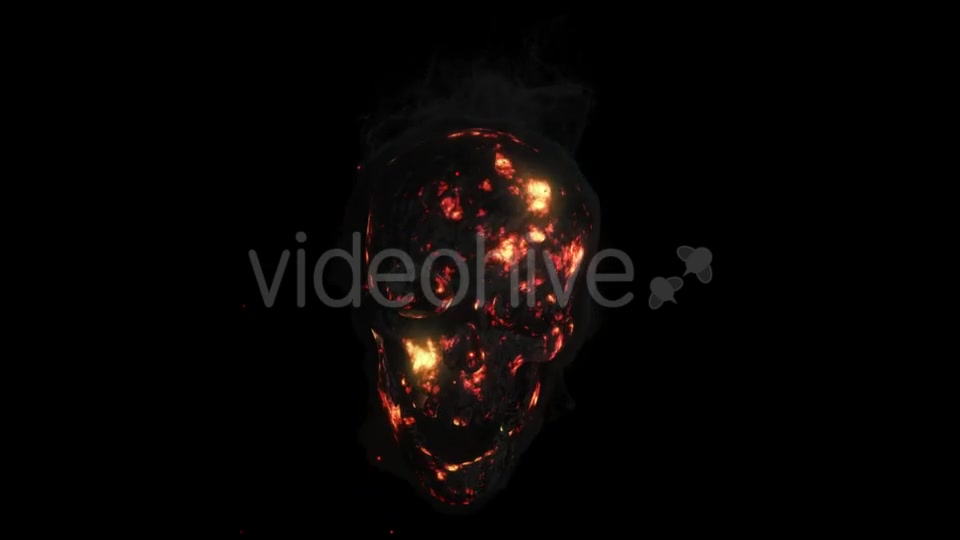 Animation Fire a Smoking Skull Videohive 19608273 Motion Graphics Image 3