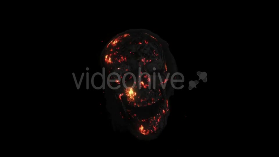 Animation Fire a Smoking Skull Videohive 19608273 Motion Graphics Image 5