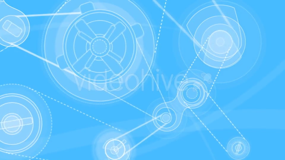 Animation Mechanisms, Blue Background Videohive 15354894 Motion Graphics Image 2