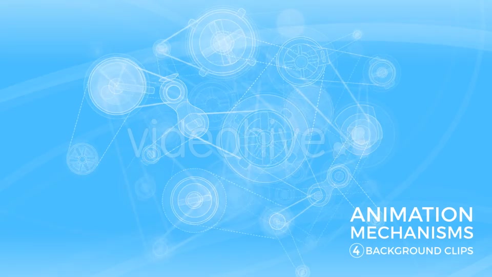 Animation Mechanisms, Blue Background Videohive 15354894 Motion Graphics Image 6