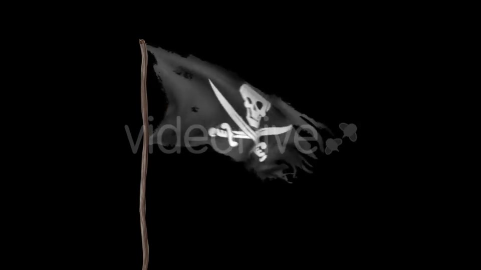 Animation of a Pirate Flag with Alpha Channel Videohive 19362180 Motion Graphics Image 3