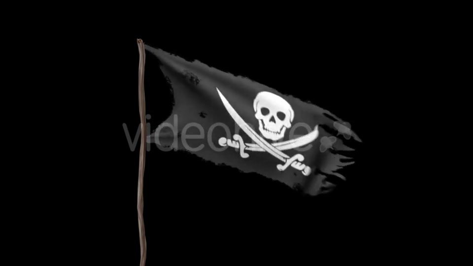 Animation of a Pirate Flag with Alpha Channel Videohive 19362180 Motion Graphics Image 5