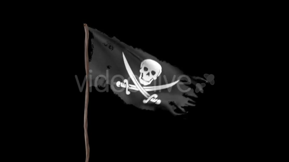 Animation of a Pirate Flag with Alpha Channel Videohive 19362180 Motion Graphics Image 6