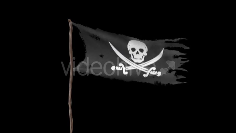 Animation of a Pirate Flag with Alpha Channel Videohive 19362180 Motion Graphics Image 7