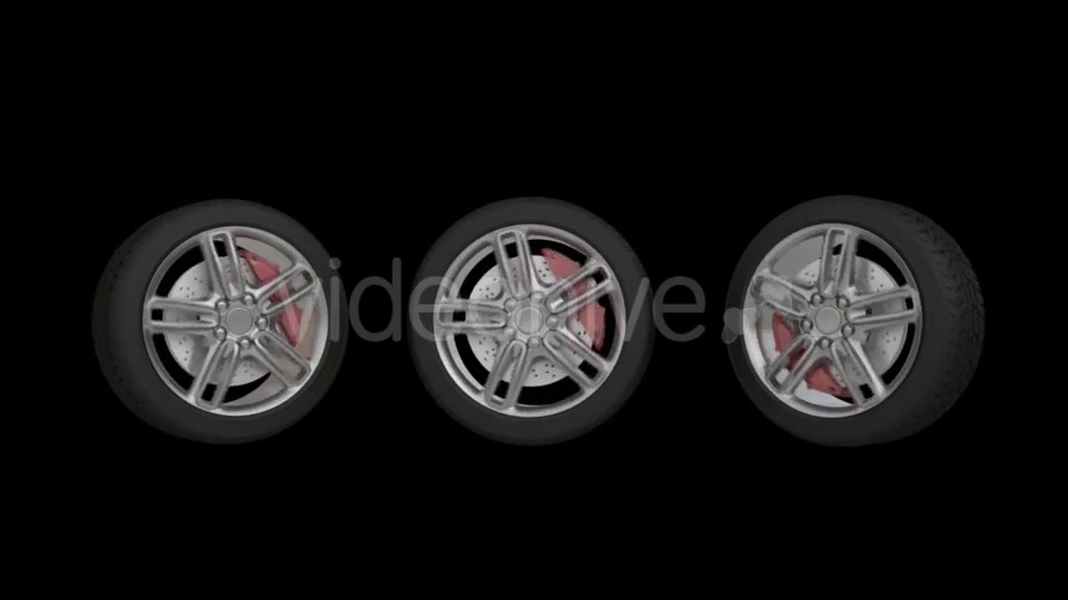Animation of Automobile Wheels with Alpha Channel Videohive 19304808 Motion Graphics Image 6