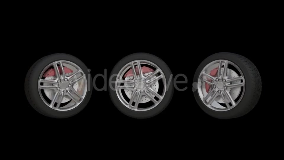 Animation of Automobile Wheels with Alpha Channel Videohive 19304808 Motion Graphics Image 9