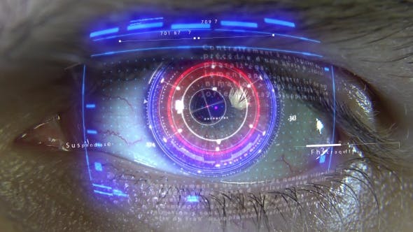 Animation of the Eye with Holograms - Videohive Download 19885527