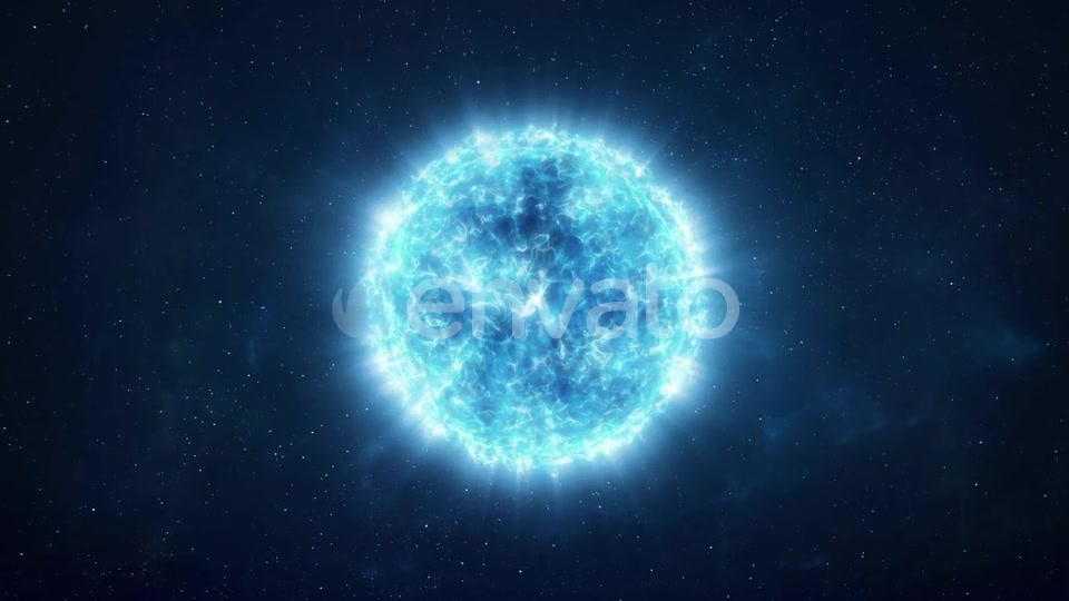 Approaching a Bright Blue Star in the Depths of Space Videohive 25787503 Motion Graphics Image 3