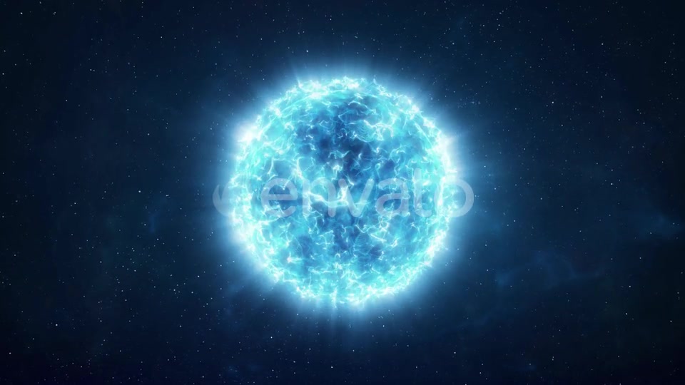 Approaching a Bright Blue Star in the Depths of Space Videohive 25787503 Motion Graphics Image 4