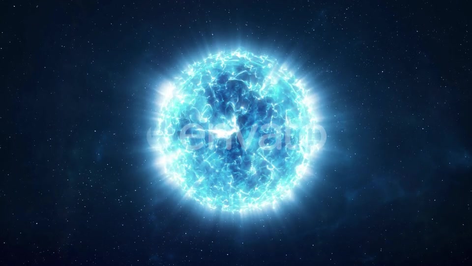 Approaching a Bright Blue Star in the Depths of Space Videohive 25787503 Motion Graphics Image 5