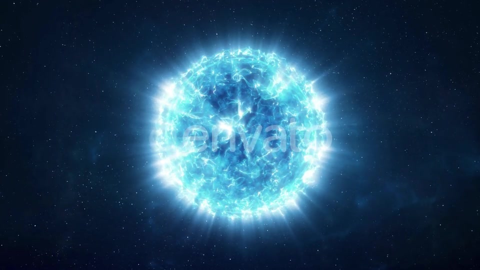 Approaching a Bright Blue Star in the Depths of Space Videohive 25787503 Motion Graphics Image 6