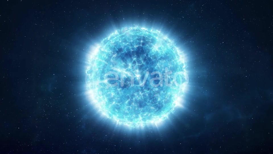Approaching a Bright Blue Star in the Depths of Space Videohive 25787503 Motion Graphics Image 7