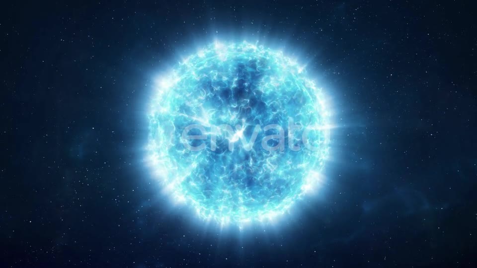 Approaching a Bright Blue Star in the Depths of Space Videohive 25787503 Motion Graphics Image 8