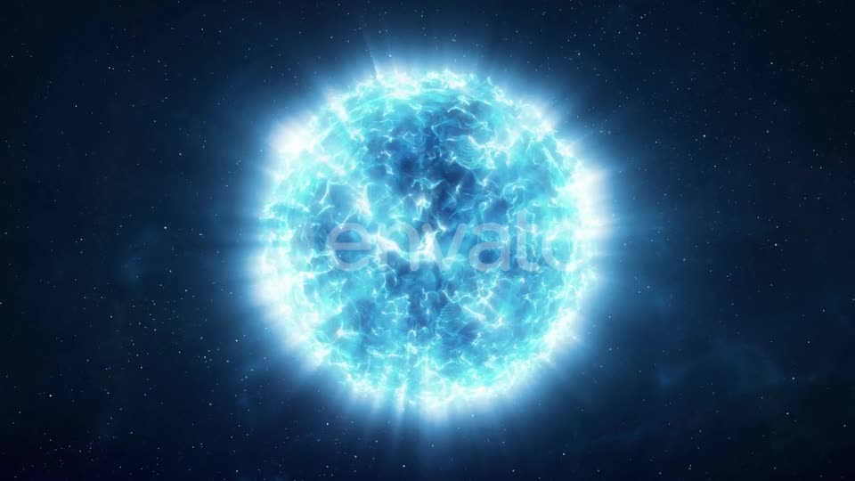 Approaching a Bright Blue Star in the Depths of Space Videohive 25787503 Motion Graphics Image 9