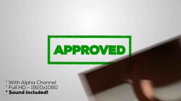 Approved Stamp - Download 19896917 Videohive